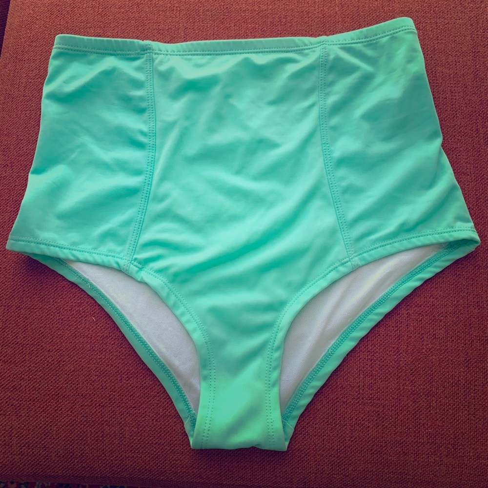 Out From Under Solid High-Waisted Bikini Bottom Sm